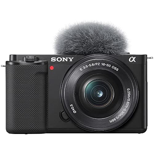 Sony Alpha ZV-E10 | Appareil photo vidéo hybride APS-C Vlog avec optique zoom motorisée 16-50mm f/3.5-5.6 (écran orientable pour le vlogging, vidéo 4K, autofocus en temps réel sur les yeux) Gris