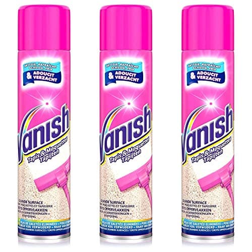 VANISH Lot de 3 Mousses Nettoyant Tapis Moquettes 600ml