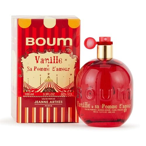 JEANNE ARTHES - Parfum Femme Boum Vanille & Sa Pomme d'Amour - Eau de Parfum - Flacon Vaporisateur 100 ml - Fabriqué en France À Grasse (L'emballage Peut Varier)