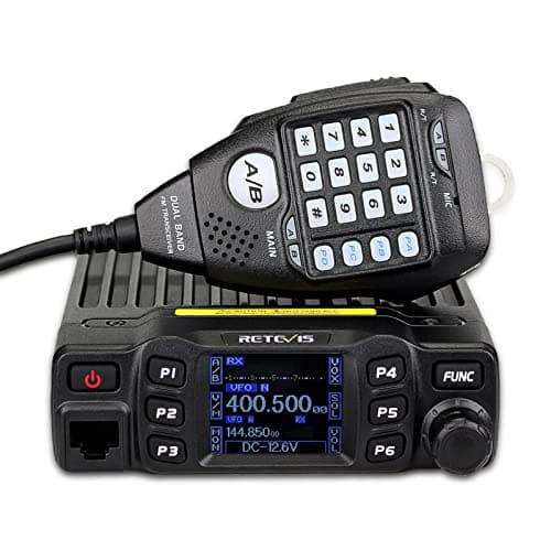 Retevis RT95 Radio Amateur, Bi-Bande Double Moniteur, 200 Canaux, 5W/15W/25W, CTCSS/DCS DTMF, 5Tone Écran, LCD Rotatif 180° Transceiver Radio Amateur Emetteur-Récepteur (1Pcs, Noir)