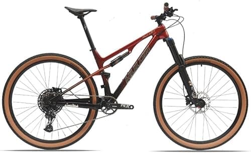 Kcolic VTT 29 Pouces 12 Vitesses en Fibre De Carbone Tout Terrain Double Suspension avec Frein Disque pour Filles Et Garçons B,29inch