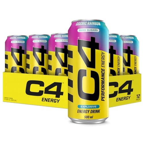 Cellucor C4 Performance Energy Carbonated 500ml x 12 Cosmic Rainbow Multi-ling