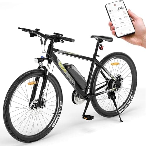 Eleglide Vélos Électrique Mopride Plus 1, Vélo de Montagne électrique 27,5"/29" VTT Électrique Batterie 12,5 Ah, écran LCD, 21 Vitesses, E-Bike Urbain pour Adulte (M1 Plus-27,5 Pouces-APP)