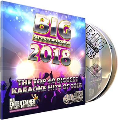 Mr Entertainer Big Karaoke Hits of 2018 - Double CD+G (CDG) Pack. 40 Top Chart Songs. hit-parade karaoké