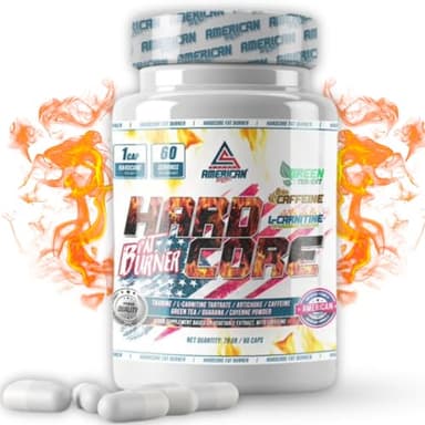 AS American Suplement | HardCore Fat Burner | Bruleur de Graisse Puissant Femme et Homme| Contient de la Taurine et de la L Carnitine | Aide à maigrir et bruler les graisses | Coup Faime | 60 Capsules