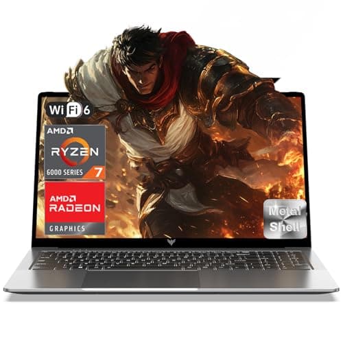ACEMAGIC 2025 PC Portable Gaming DDR5 So-DIMM*2 AMD Ryzen 7 6800H (Jusqu'à 4,7 Hz) 16 Go Ram 512GB SSD 2*M.2 Étendre à 4 to Ordinateur Portable Dépasse i7-11800H Clavier rétroéclairé,WiFi 6,16 Pouces