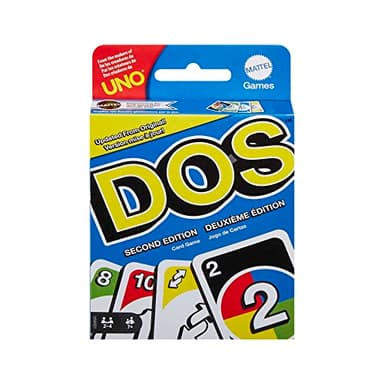 Uno Dos Deuxième Édition, Jeu De Cartes Familial avec De Nouvelles Règles pour Les Soirées Jeux, Le Voyage, Le Camping Et Les Fêtes, Jeu Apéro, Jouet Enfant, Dès 3 Ans, HNN01