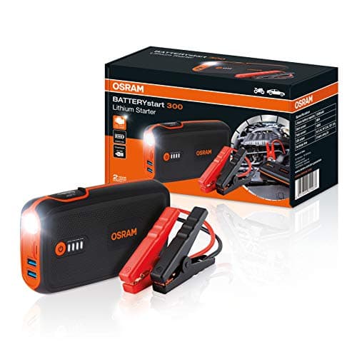 OSRAM BATTERYstart 300, démarreur au lithium 13000 mAh pour véhicules à moteur essence jusqu'à 6l et moteur diesel 3l, black