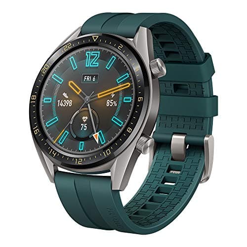 Huawei Watch GT Active Montre connectée Bracelet Vert foncé (1,39") Écran Tactile AMOLED, GPS, Fitness Tracker, Fréquence Cardiaque, 5 ATM étanche
