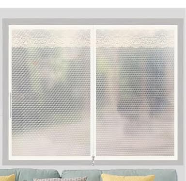 Kit de film d'isolation thermique pour fenêtre,intérieur résistant à la chaleur, Film de survitrage Brise-Vent pour Les fenêtres d'hiver, Transparent (120x130cm)