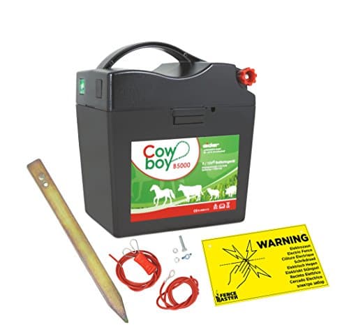 Électrificateur de clôture Koll Living - pour Batteries Extra Power Eider B5000 de 9 V et 12 V - avec Set d'accessoires - 9 000 V - De qualité - Fabriqué en Allemagne