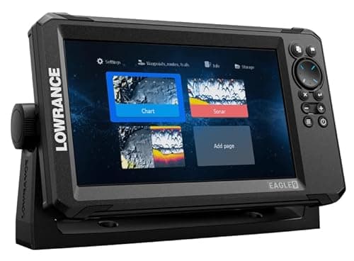 Lowrance Eagle - Sondeur GPS Charttraceur, Diverses tailles, Pour Pêche, Profondeur, ProFishing(9",TripleShot HD)
