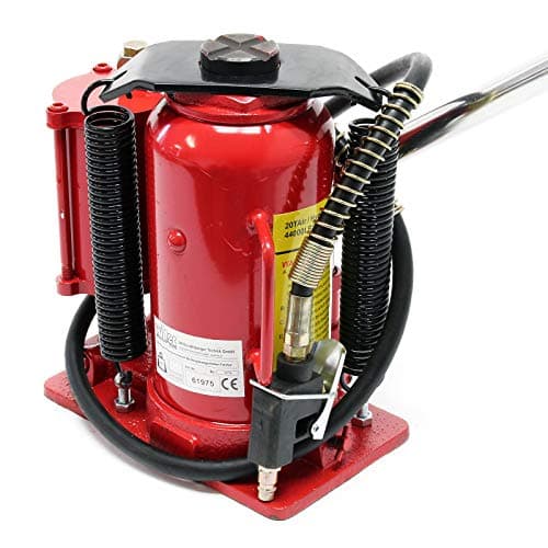 WilTec Cric hydraulique 20T Cric Bouteille Levage Automobile Pneumatique Atelier Manutention Auto Garage