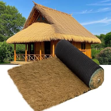 BXZAY Paille Decorative Artificielle pour Toiture,Toit De Chaume pour Pergola,Imperméable Toit De Chaume Synthétique Pas d'entretien Nécessaire pour Bars,Jardin,Tterrasse,Toiture Décor