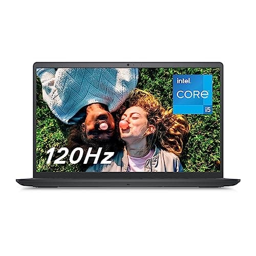 Dell Inspiron 15 (3520) Ordinateur Portable 15,6" Écran FHD 120 Hz, Intel Core i5 1235U, Intel Iris XE, 16Go RAM, 512 Go SSD, Windows 11 Home, Clavier AZERTY, Carbon Black