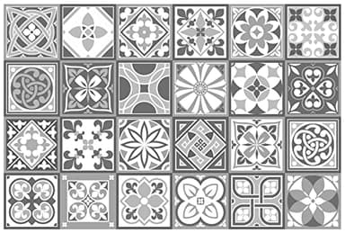 WALPLUS Lot de 24 Pièces Carreaux Adhesif Cuisine 15x15 cm Stickers Muraux Cuisine Amovible Carrelage Adhesif Mural Cuisine Gris Foncé Credence Adhesive Salle de Bain