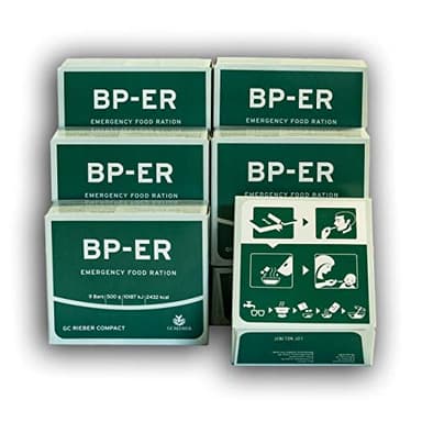 BP ER Emergency Food 6 x 500 grammes, pour des vacances en camping ou des périodes de crise | ration de combat | ration de survie militaire | ration de combat francaise militaire