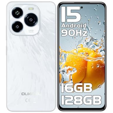 OUKITEL C65 Telephone Portable Android 15, 6.7" HD+ 90Hz Écran, 16GB+128GB/1TB Smartphone Pas Cher, 50MP Téléphone, 5150mAh, 4G Dual SIM/Fingerprint/OTG/Prise 3.5mm/3 Card Slots