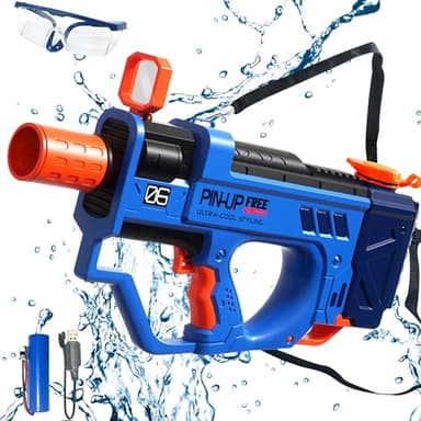 Lubibi Pistolet a Eau Electrique,Pistolets et fusils à Eau,Pistolet à Eau Electrique Enfants Adultes,Water Gun,Jouet Piscine,Jeux d Eau Exterieur pour Enfants,Fête de l'été,garçons et Filles(Bleu)