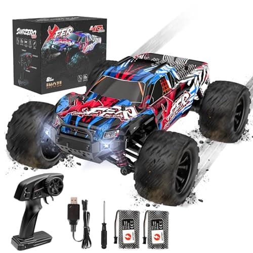 EVARY Voiture télécommandée 1:16, 40 km/h, 2,4 GHz, 4 WD, Monster Truck radiocommandée, Jouet pour Adolescents à partir de 12 Ans, 55 Minutes de Temps de Jeu, portée 50 m, Voiture radiocommandée pour