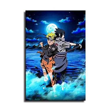 Poster sur toile Naruto Sasuke - Décoration murale moderne pour chambre à coucher