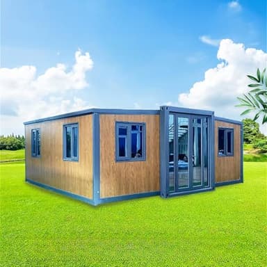 Petite maison modulaire préfabriquée extensible et pliable de 6,1 m pour une vie confortable
