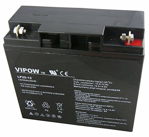 VIPOW batterie de gel 12V 20Ah