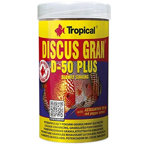 TROPICAL Discus Gran D-50 Plus Nourriture pour Aquariophilie 250 ml