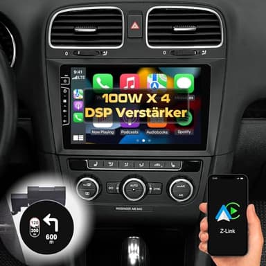 DYNAVIN Android Autoradio GPS pour VW Golf 6: 9 Pouces OEM Radio avec Wireless CarPlay et Android Auto | Head-up Display | Dab+ Radio: D9-DF31 Premium Flex