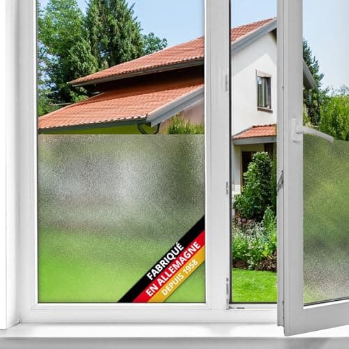 d-c-fix film fenêtre anti regard autocollant Laiteux - opaque adhésif et décoratif brise-vue cache - pour vitre, vitrage, douche - 45 cm x 2 m