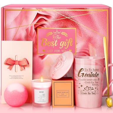 Eletorot Cadeau Femme, Anniversaire Femme Coffret de Tasse, Cadeau Personnalisé pour Collegue Amie Soeur Fille Maman