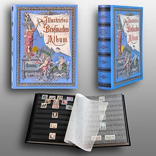 Prophila Collection Album Nostalgique II pour Timbres, 60 Pages, intérieur Noir
