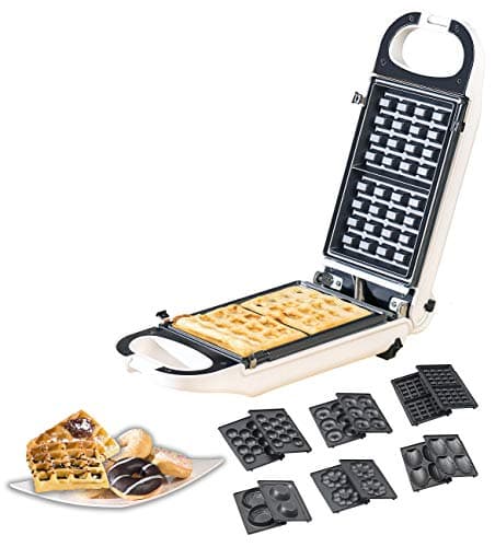 Rosenstein & Söhne Gaufrier 700 W avec revêtement antiadhésif CM-550