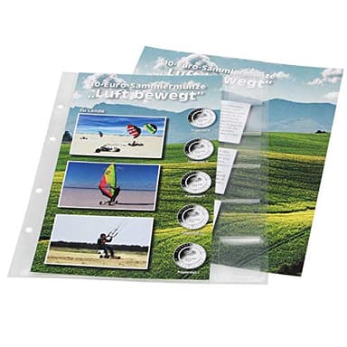 SAFE 7416-2 Porte-pièces de monnaie 10 euros Air déplacé à la terre + feuille pré-imprimée 2020