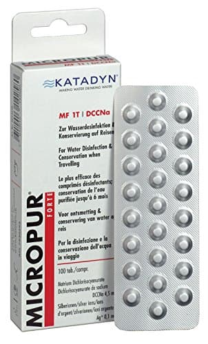 Purificateur d’eau en comprimés - Katadyn 8017906 Micropur Forte MF 1T