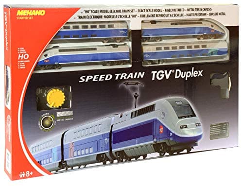 Mehano - T681 - Coffret de Train TGV - Duplex À L'echelle Ho, Gris,Bleu