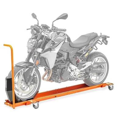 Rail de Range Moto avec Bloque Roue ConStands Smart Mover, Max. 450 kg, Orange