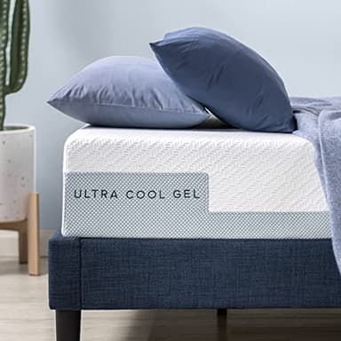 ZINUS Ultra Cool Gel Matelas mousse mémoire de forme | Matelas réglable composé de 7 zones | 180 x 200 cm | Hauteur de 25 cm | Matelas dans une boîte | OEKO-TEX