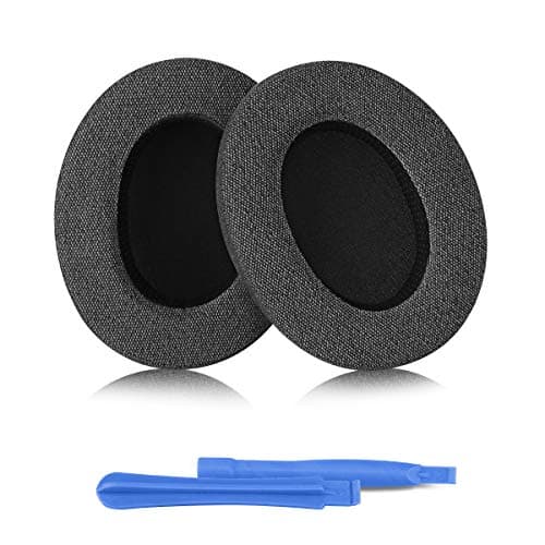 ELZO Coussinets de Rechange pour Audio-Technica ATH M50XBT M50X M40X,HyperX Cloud/Flight/Alpha/Stinger SteelSeries Arctis 7X/9X/Pro Sony MDR V6/V7 Coussinets de Rechange pour Casque Audio