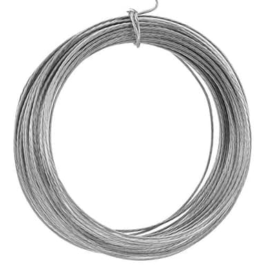 SAVITA 10m Cable Acier Gainé Tableau, Fil Suspendu Pour Photo Fil Métallique Cadre Photo Fil Suspendu Pour Miroirs Horloge Travail d'Art