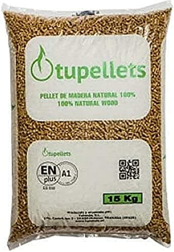 Mugar Granulés certifiés ENplus qualité A1 - Sacs de 15 kg - Granulés pour cheminée, barbecues et poêles (15 kg)