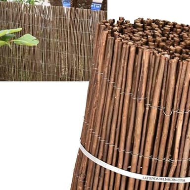 Suinga Canisse en Osier naturel Brise-Vue Balcon èpais 2 x 5 m, occultation de 85%, idéale pour l'ombrage ou la délimitation de votre jardin