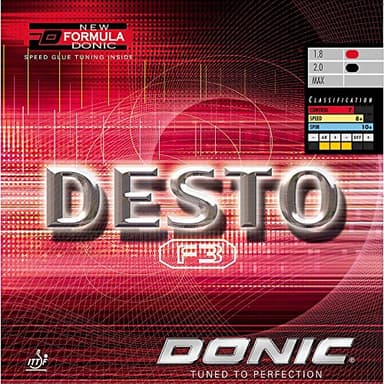 Donic Caoutchouc Néanmoins F3, Options d' 2,0 mm, Rouge