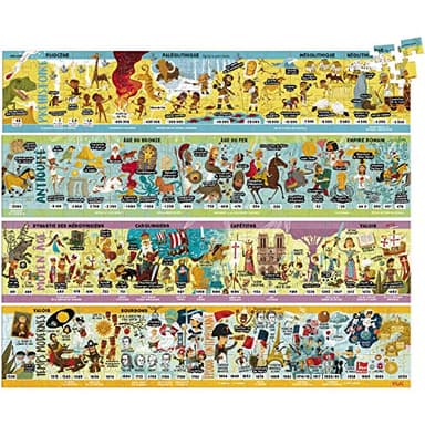 Vilac Grande Frise Historique Puzzle 4 X 100 Pcs, 2737