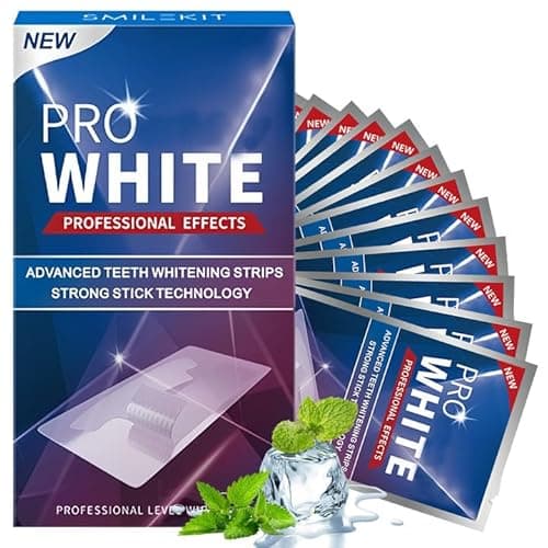 28 Bandes de blanchiment des dents, 14 paires Kit Blanchiment Dentaire Professionnel, Bandes Blanchiment Dentaire, Élimine en douceur les taches des dents