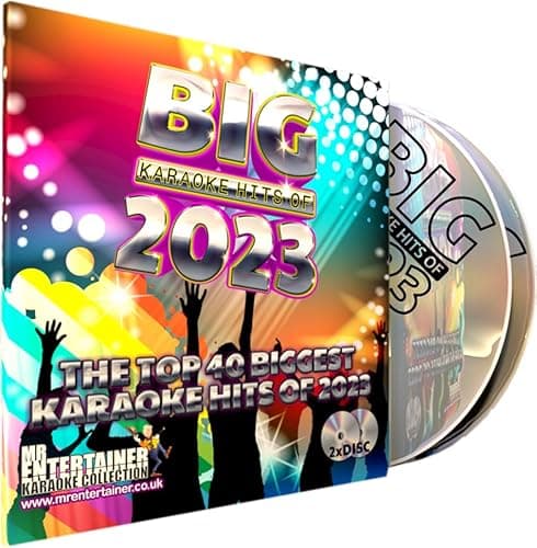 Pack de disques CDG 2023 Karaoké Chart Hits Les 40 meilleures chansons pop de 2023. Mr Entertainer Big Hits