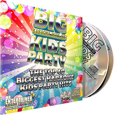 Mr Entertainer Big Karaoke Hits of Kids Party - Double CD+G (CDG) Pack. Top 40 Greatest Childrens Party Songs. fête d'enfants karaoké