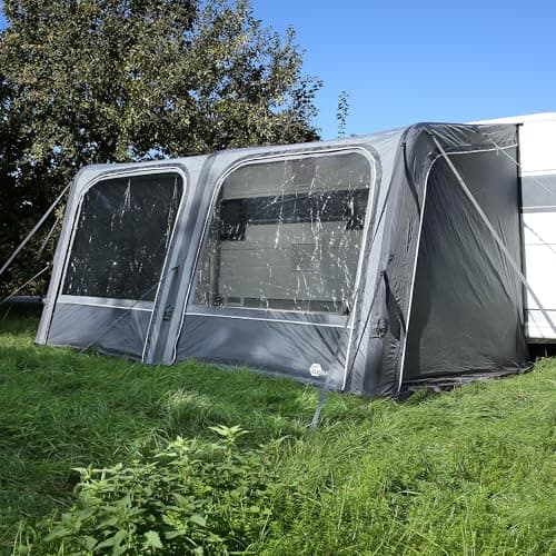 your GEAR Porto Air Auvent gonflable - Auvent solaire - Auvent de voyage - Auvent de caravane (gris, 420 x 270 cm)
