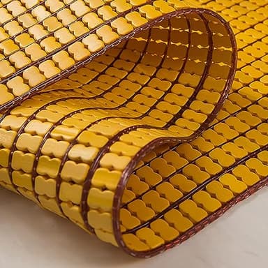 NIANXINN Tapis de Lit en Bambou,Nattes de Couchage D'été,Tapis Rafraichissant de Couchage Matelas en Bambou,Tapis Mahjong en Bambou,Lisse et Respirant,pour Chaise de Bureau,Canapé-lit (70x90cm)