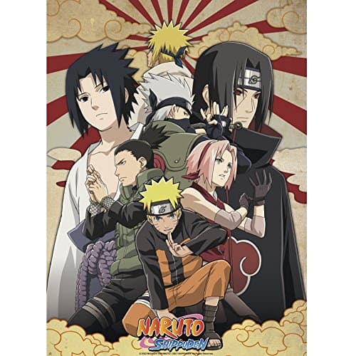 Naruto Shippuden Poster Shippuden Groupe 2 Roulé Filmé (52 x 38)